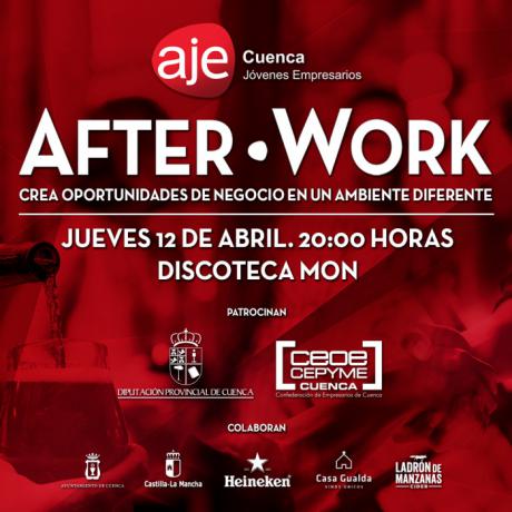 AJE Cuenca celebrará el próximo jueves 12 de abril su primer Afterwork para propiciar contactos entre empresas