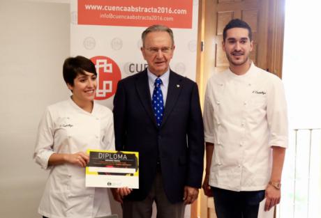 Carlos de la Sierra, en la entrega del II Concurso Gastronómico “Cuenca Abstracta”