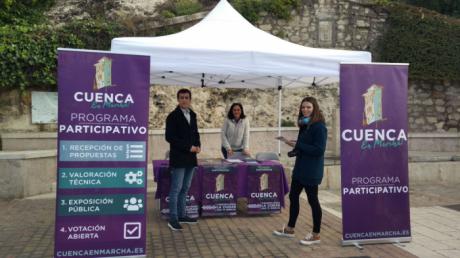 El proyecto participativo “Cuenca, En Marcha!” cumple un mes con más de 150 propuestas recogidas por toda la ciudad