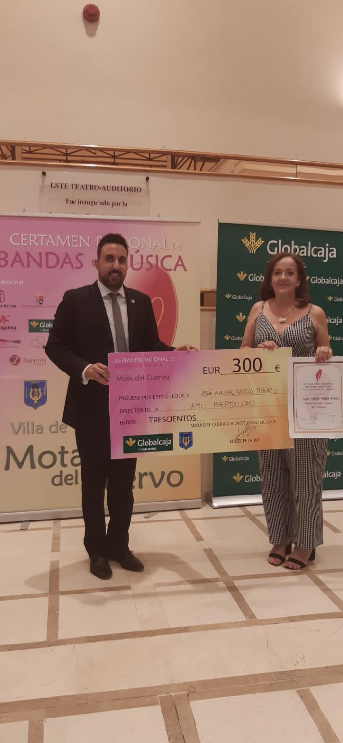 Globalcaja, en los premios del VI Certamen de Bandas de Música 'Vila Mota del Cuervo'