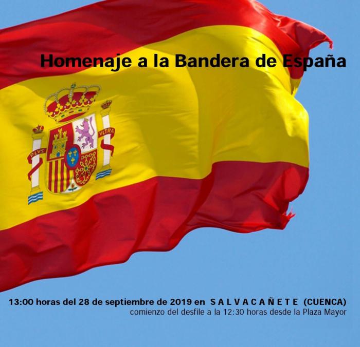 Homenaje a la Bandera el sábado, 28 de septiembre, en Salvacañete
