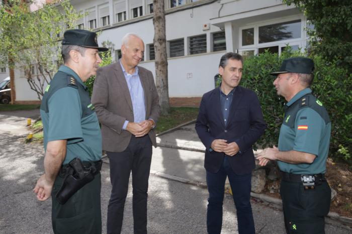 El delegado del Gobierno en Castilla-La Mancha, Francisco Tierraseca, preside la Junta de Coordinación de Zona de la Guardia Civil