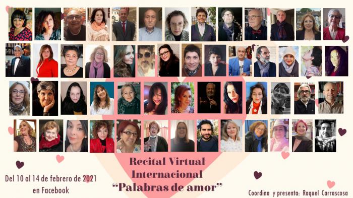 “Palabras de amor”, recital poético virtual para conmemorar San Valentín