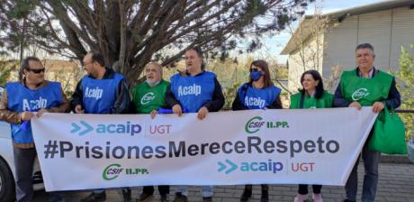ACAIP-UGT y CSIF vuelven a mostrar su malestar con una pitada al secretario General de Instituciones Penitenciarias en Cuenca