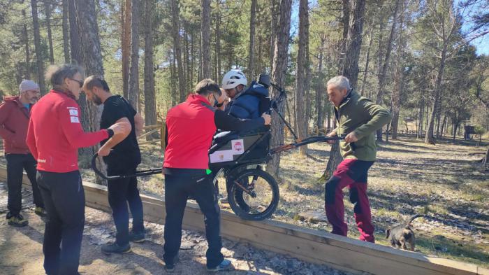 Un total de 20 alumnos realizan con éxito el primer curso de piloto de silla Joëllete en el Albergue Provincial Fuente de las Tablas