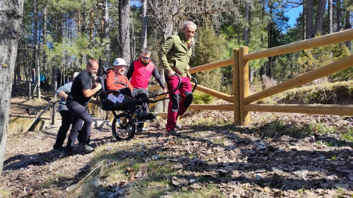 Un total de 20 alumnos realizan con éxito el primer curso de piloto de silla Joëllete en el Albergue Provincial Fuente de las Tablas