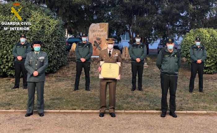 Visita del Coronel Ángel María Cantera a la Comandancia de la Guardia Civil de Cuenca con motivo de su despedida como Subdelegado de Defensa