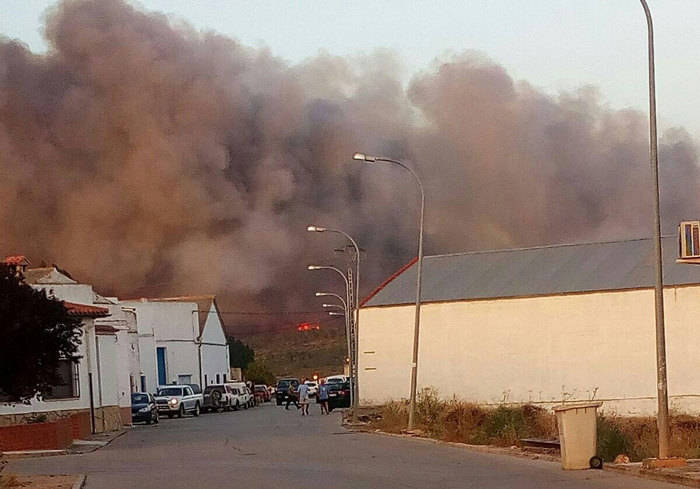 Se declara un incendio forestal en Campillo de Altobuey