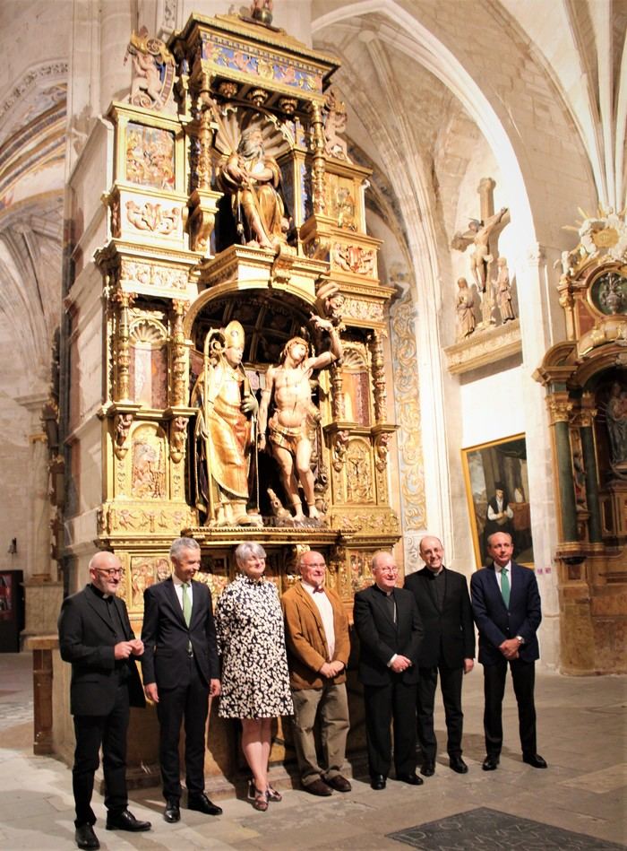 Finaliza con éxito la restauración del retablo de San Fabián y San Sebastián de la Catedral