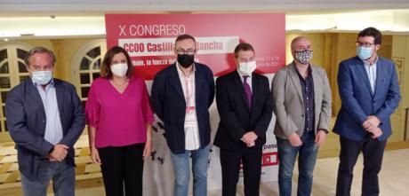 En la apertura del X Congreso de CCOO CLM, Unai Sordo muestra su “perplejidad” ante las dudas en el Gobierno sobre la oportunidad de subir el SMI