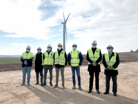 Rodríguez visita las obras del ‘Parque Eólico GECAMA’