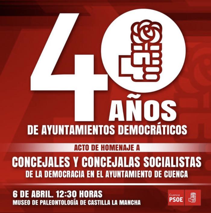 La Agrupación Local del PSOE rinde homenaje a los concejales socialistas del Ayuntamiento de Cuenca desde 1979