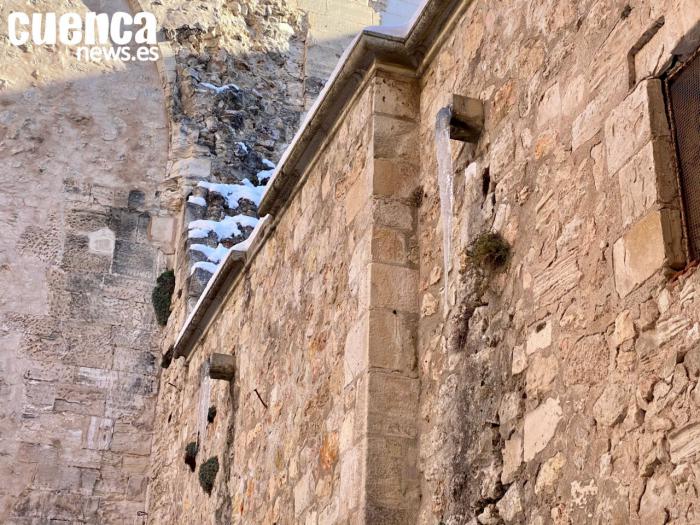 Carámbano en la Catedral de Cuenca 