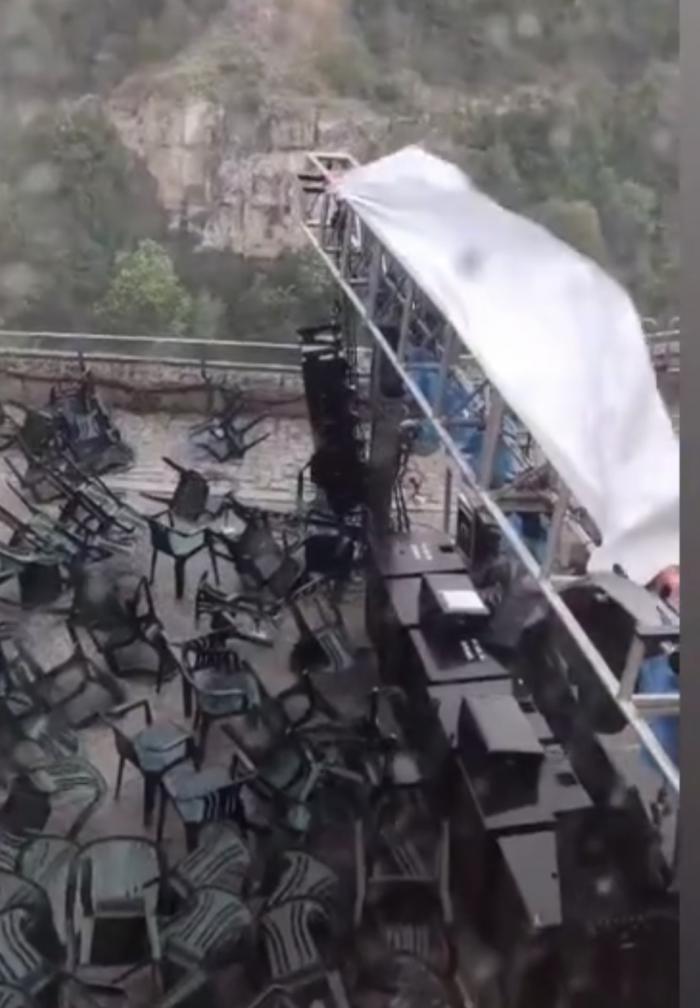 La fuerte tormenta obliga a aplazar el concierto de Miss Cafeína de Estival Cuenca