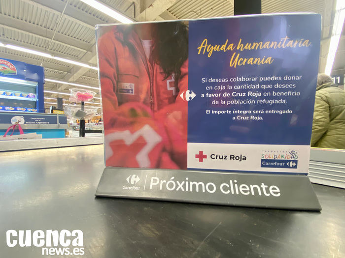 Carrefour Cuenca y Cruz Roja ponen en marcha una acción de ayuda humanitaria para los refugiados ucranianos 