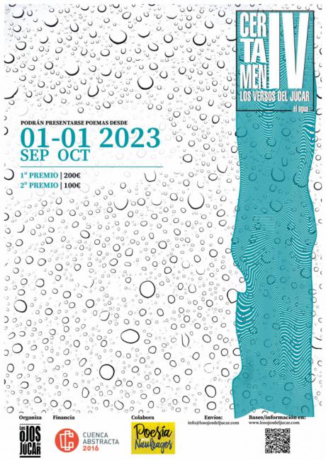 Convocatoria abierta para la IV Edición del Certamen de Poesía 'Los Versos del Júcar' centrada en la vitalidad del agua