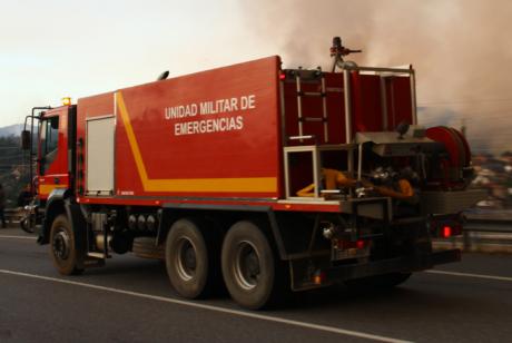 La Unidad Militar de Emergencias se incorpora a las labores de extinción del incendio de Barchín del Hoyo