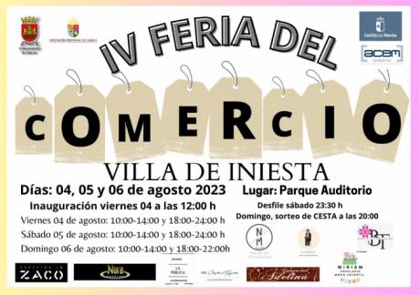 Este fin de semana Iniesta celebra su IV Feria del Comercio en el Parque Auditorio