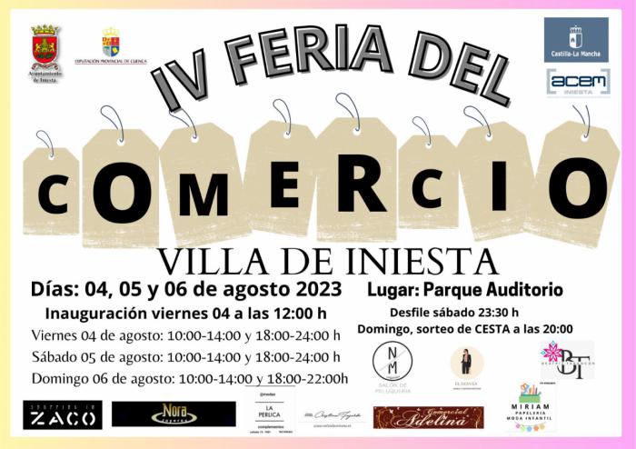 Este fin de semana Iniesta celebra su IV Feria del Comercio en el Parque Auditorio