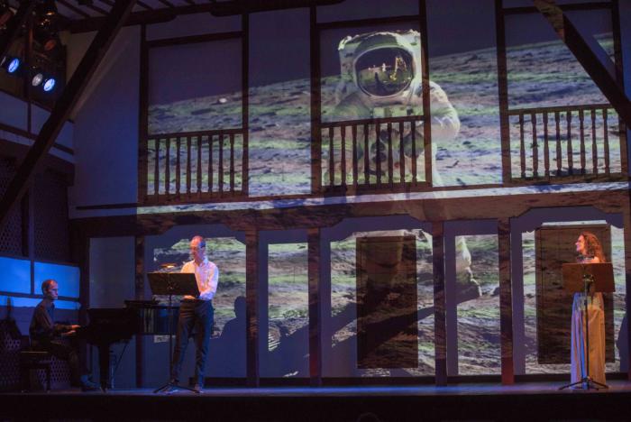 Manuel Cepero, Benjamín Montesinos y Silvia Marsó en el Corral de Comedias (Crédito de la imagen: Festival Internacional de Teatro Clásico de Almagro).