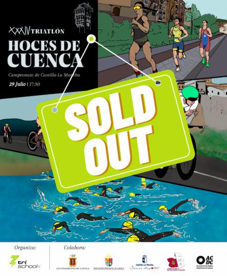 La XXXIV edición del Triatlón "Hoces de Cuenca" cuelga el cartel de completo a un mes de su celebración