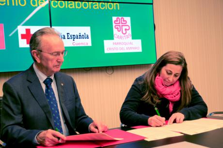 La Fundación Globalcaja Cuenca y el Consejo de Caridad Cristo del Amparo renuevan su colaboración