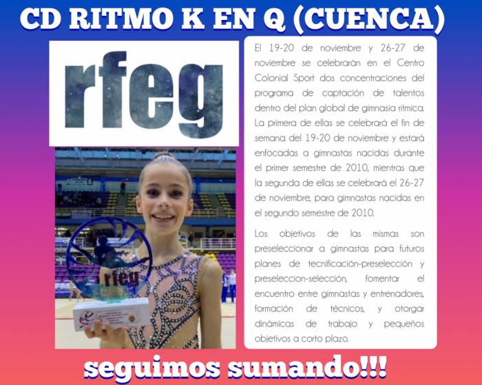 La gimnasta Daniela Carro es convocada por la Real Federación Española de Gimnasia