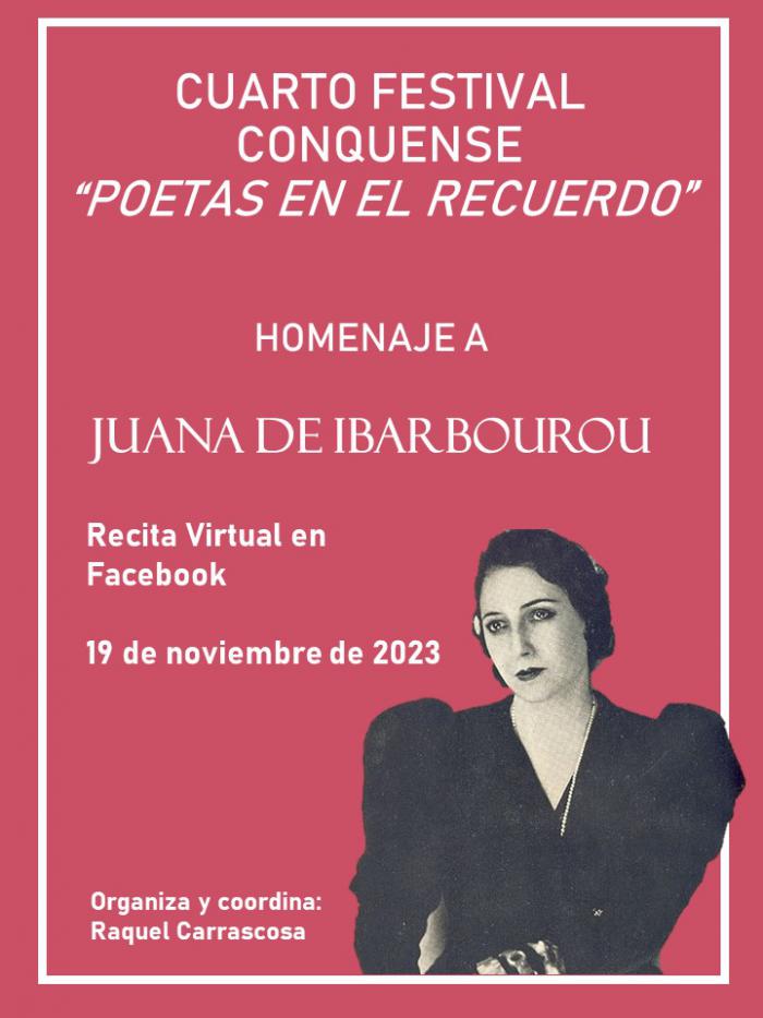 La poeta conquense Raquel Carrascosa celebra un Festival Poético en Facebook homenajeando a la poeta uruguaya Juana de Ibarbourou
