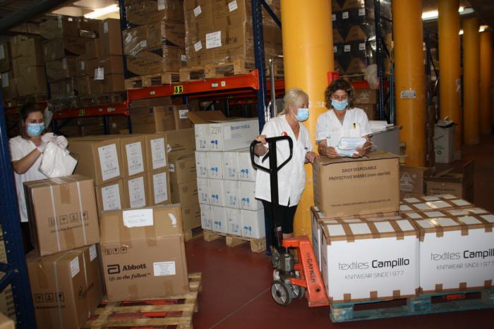 El área de Salud de Cuenca ha recibido un nuevo envío de Sanidad de más de 36.000 artículos de protección