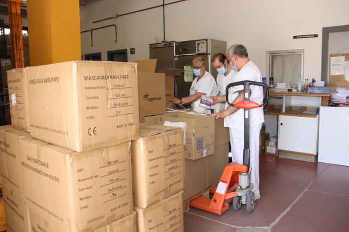 El área de Salud de Cuenca ha recibido un nuevo envío de Sanidad con más de 350.000 artículos de protección