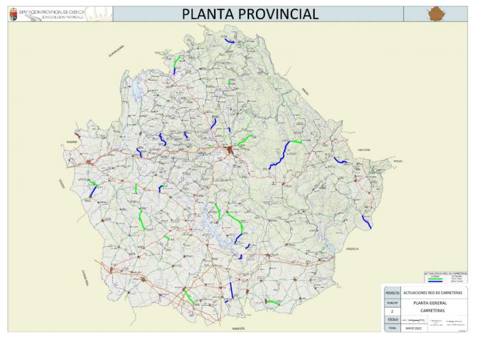 La Diputación va a invertir esta legislatura más de 20 millones de euros en rehabilitar 200 kilómetros de carreteras