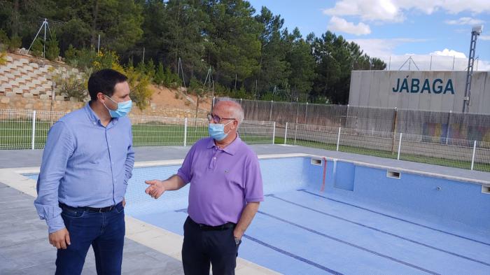 Concluyen las obras de la piscina de Jábaga