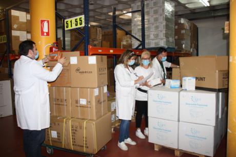 El área de Salud de Cuenca recibe otros 3.200 test rápidos, más de 43.000 artículos de protección y 350.000 guantes