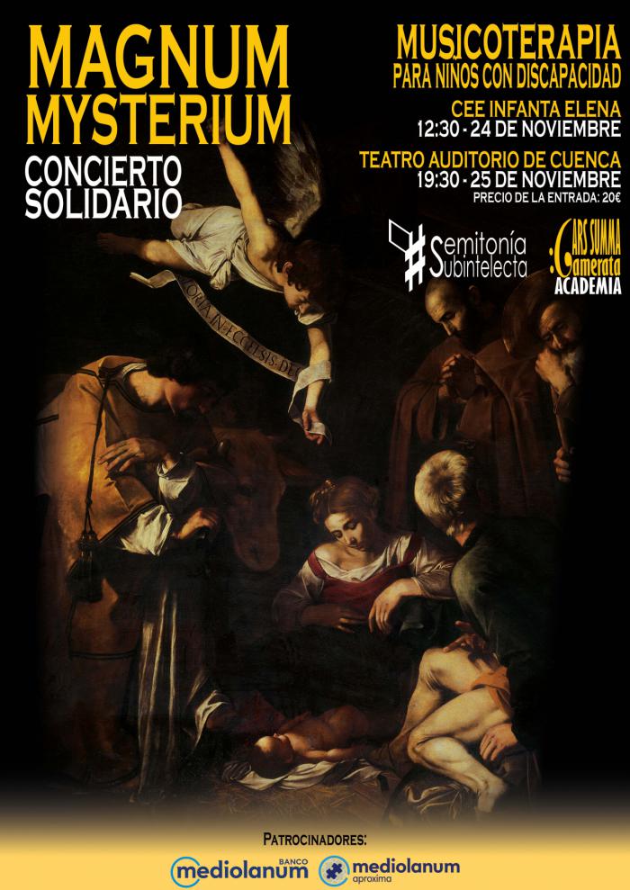 La Camerata Ars Summa ofrece ‘Magnum Mysterium’, concierto benéfico, los días 24 y 25 de noviembre en Cuenca
