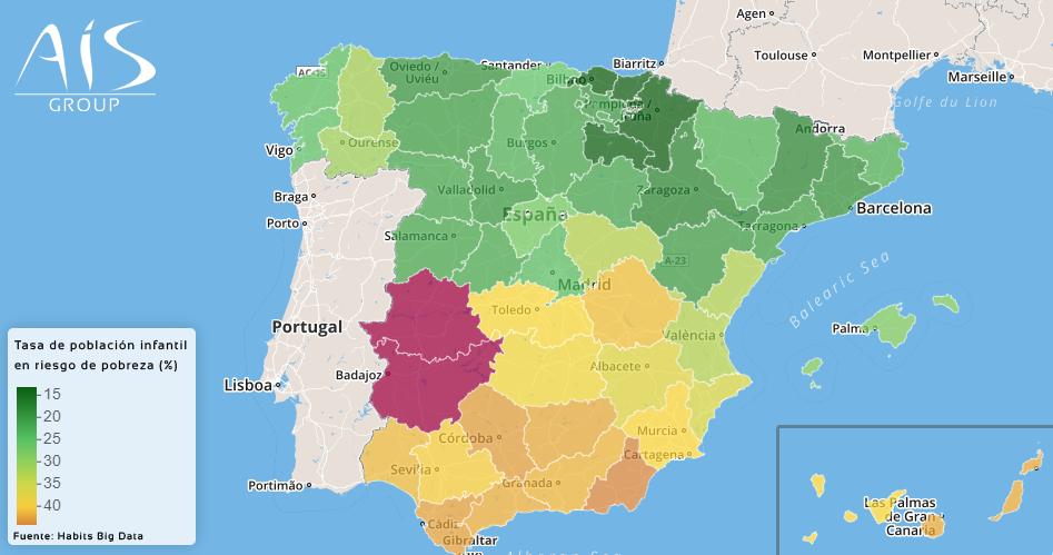 El mapa de la pobreza infantil en Castilla-La Mancha