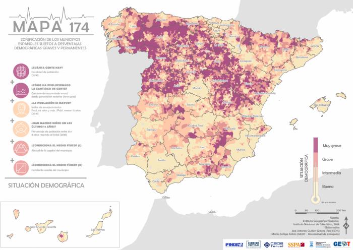 Así es el mapa más completo e interactivo de la despoblación de Cuenca