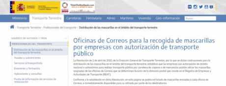 CEOE CEPYME Cuenca informa de que las empresas con tarjetas de transporte público disponen de mascarillas