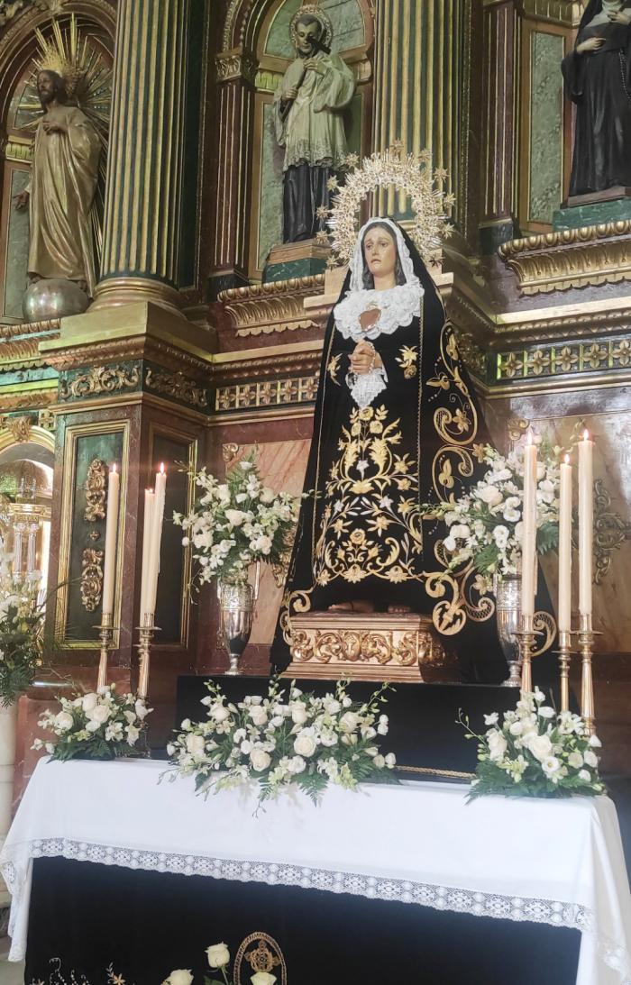 La hermandad de Ntra. Sra. de la Soledad (vulgo de San Agustín) celebra este fin de semana sus Cultos de septiembre
