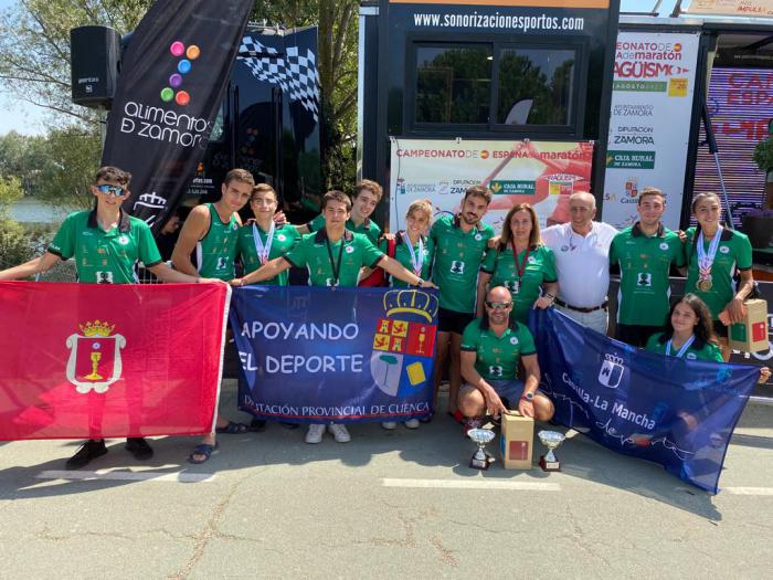 El Club Piragüismo Cuenca con Carácter se proclama subcampeón de España en los dos Campeonatos de España celebrados este fin de semana