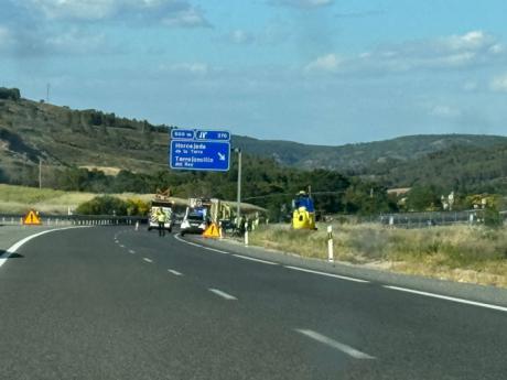 Dos personas mueren en accidente de tráfico en la A-40 cerca de Torrejoncillo del Rey