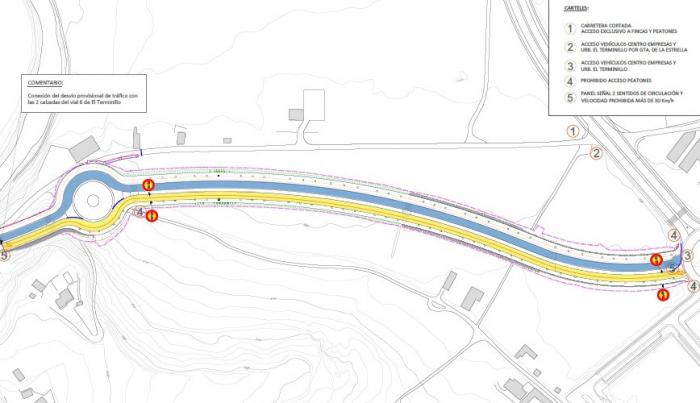 El acceso de vehículos a El Terminillo se hará por una de las calzadas del nuevo vial desde este martes