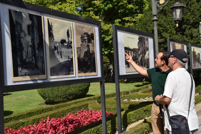 Los jardines de la Diputación acoge la exposición “Postales Históricas de Cuenca”