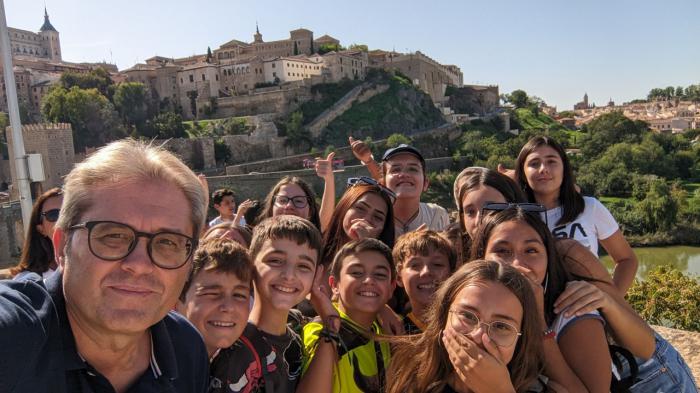 Alumnado del colegio de Santa Ana disfruta del premio conseguido en el concurso «Celebramos el Día de Europa»