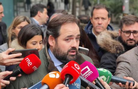 Paco Núñez pide a Page “pasar de las palabras a los hechos, ante el ataque tan directo de Sánchez a la Constitución y la separación de Poderes”