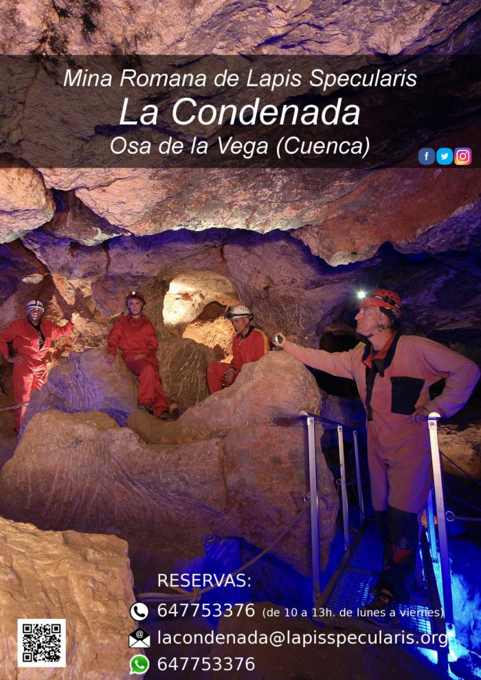 La mina romana de lapis specularis ‘La Condenada’ de Osa de la Vega vuelve a recibir visitantes a partir del 28 de marzo