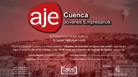 AJE Cuenca celebra el próximo jueves una mesa redonda sobre modelos de inversión tras el covid