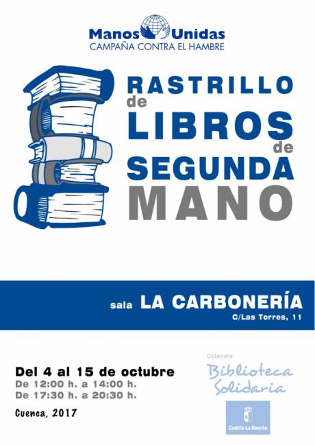 Manos Unidas en Cuenca celebra la cuarta edición de su rastrillo de libros de segunda mano