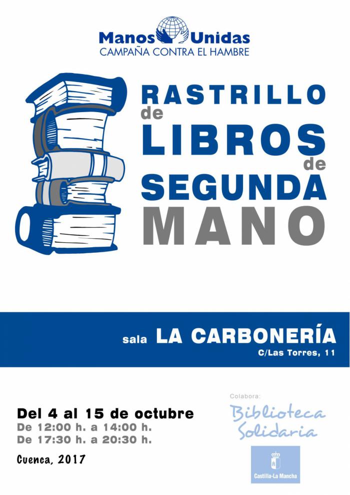 Manos Unidas en Cuenca celebra la cuarta edición de su rastrillo de libros de segunda mano