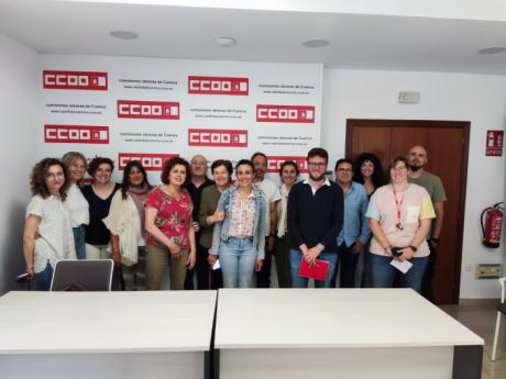 Cuenca en Marcha expone ante CCOO sus propuestas en materia de empleo e industrialización
