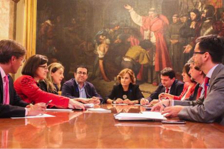 Senadores del PP de Cuenca se reúnen con la Comisionada del Gobierno de Rajoy frente al Reto Demográfico